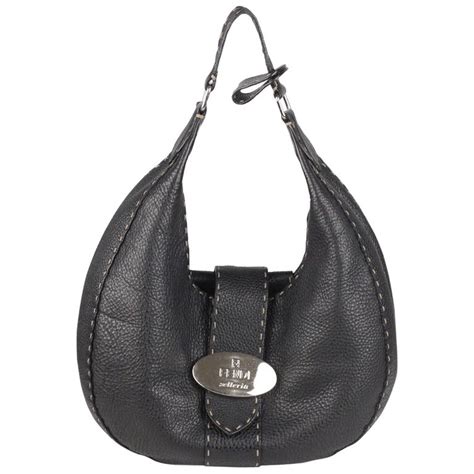 fendi vintage hobo bag|fendi hobo bag black leather.